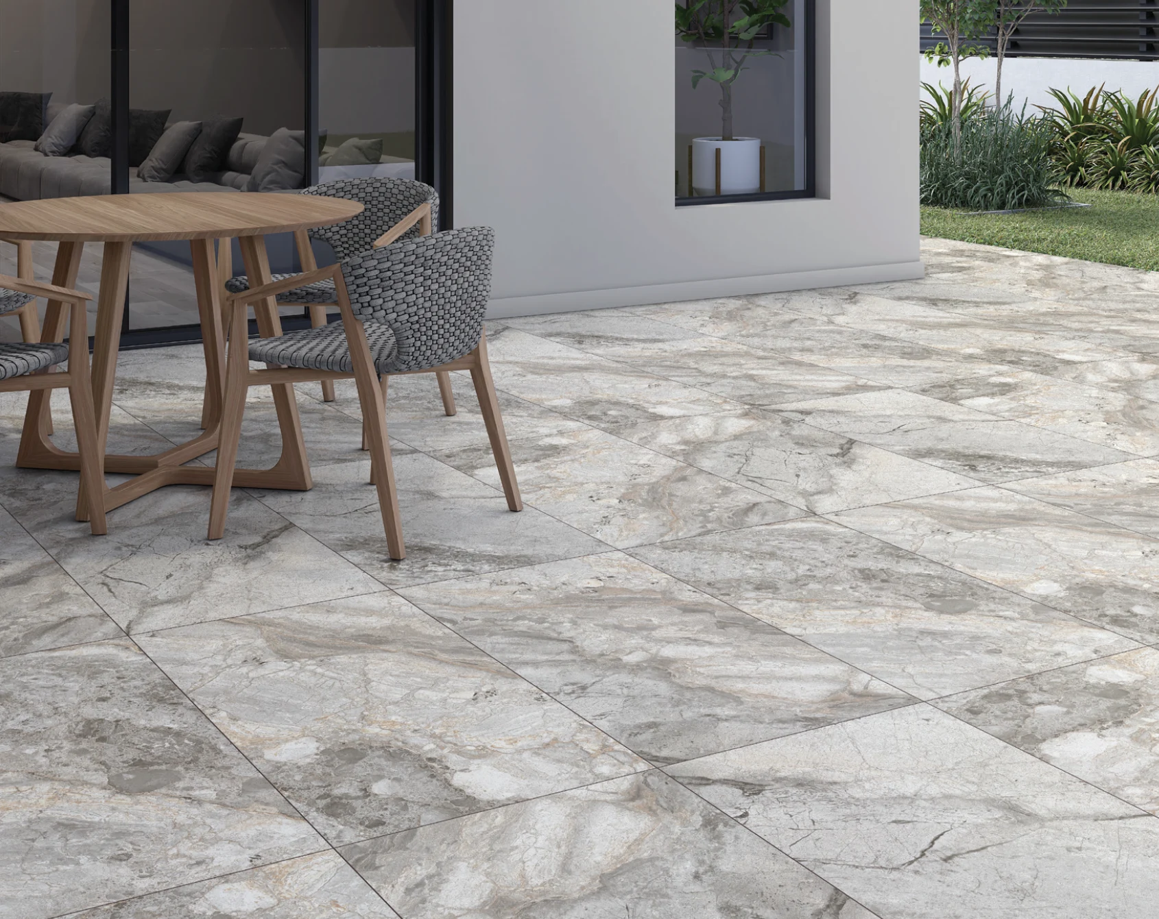 Hard Stone Grey installed application