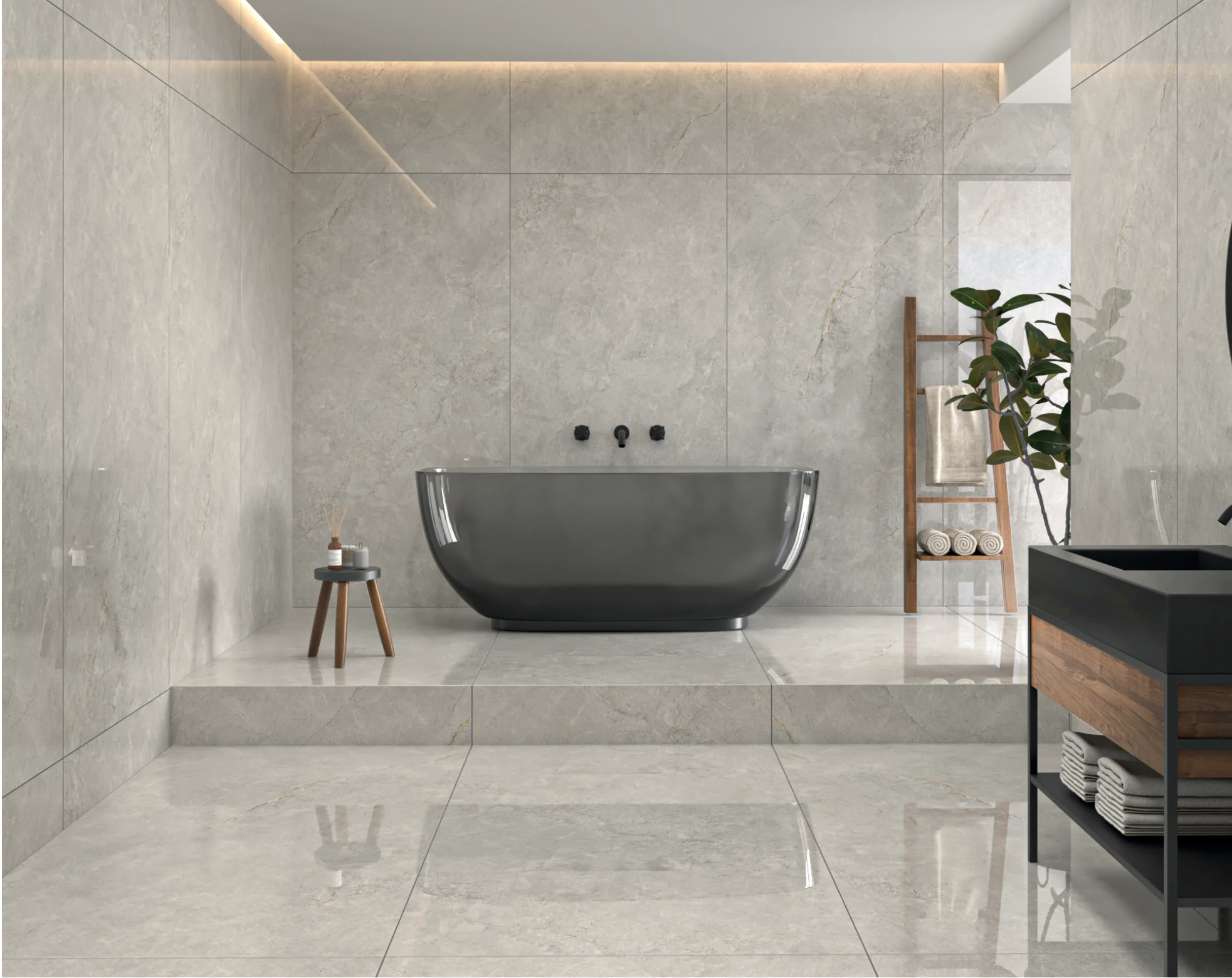 Lux Grey installed application