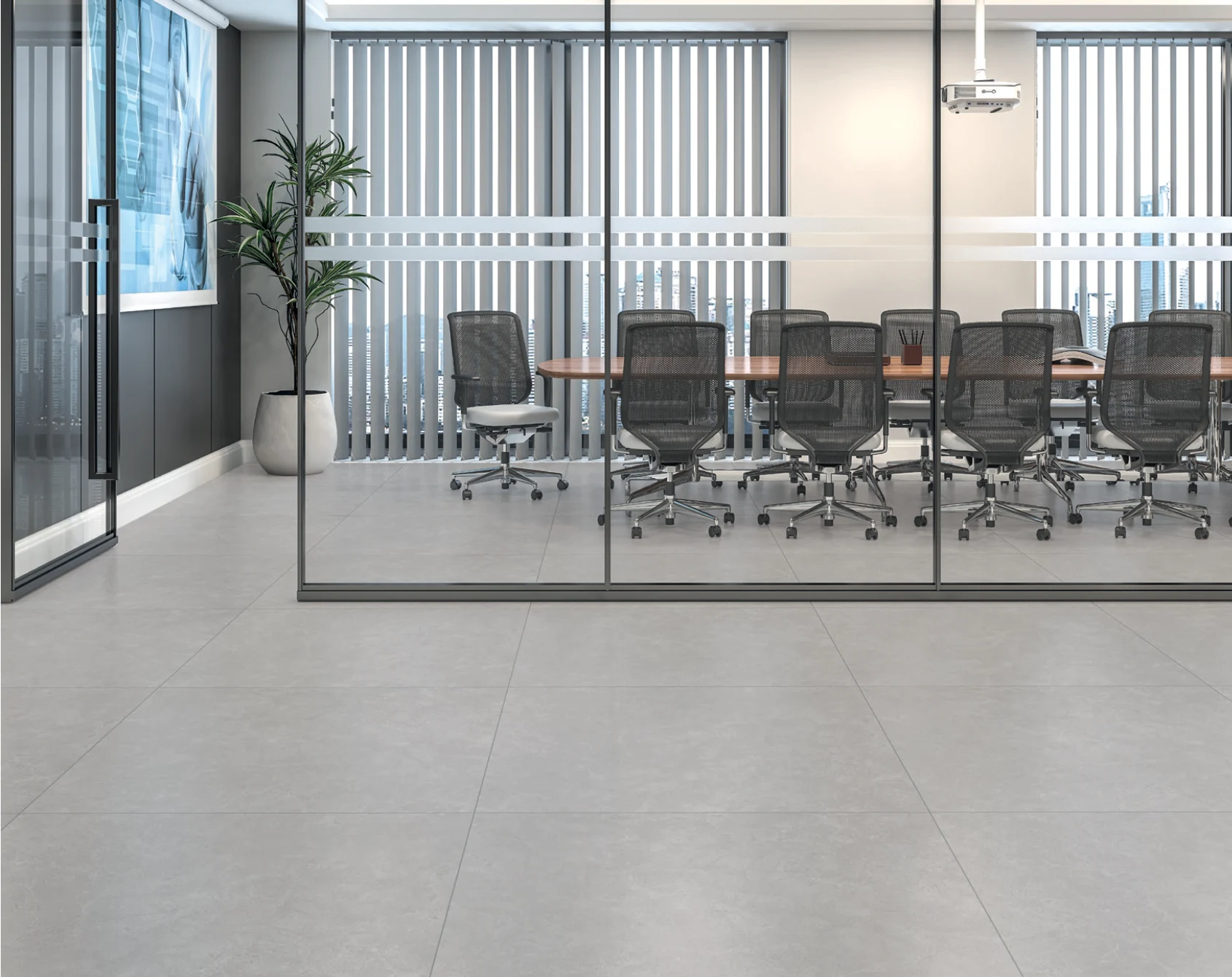 Marisa Dark Grey installed application